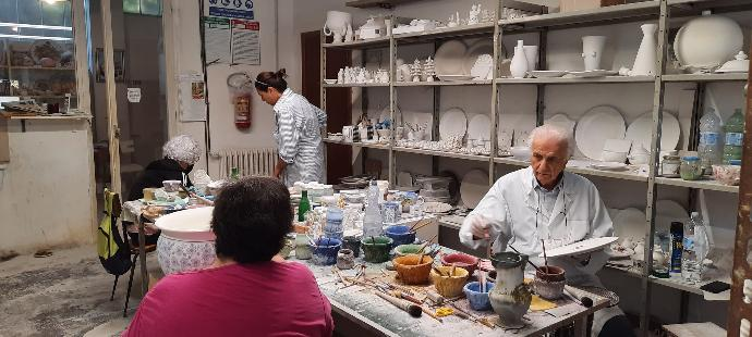 Pittura ceramiche di Bontempo Ceramiche