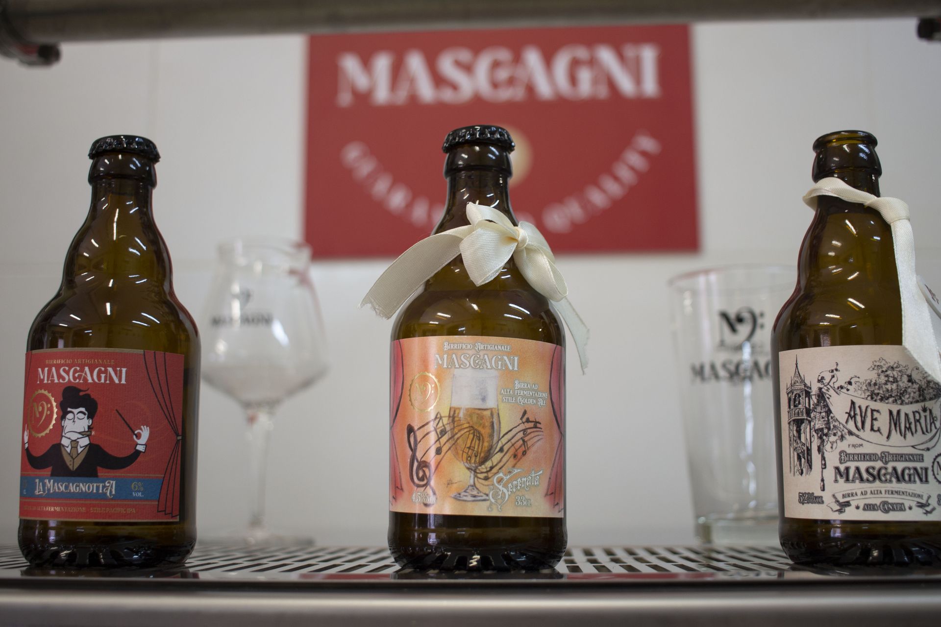 Le birre in bottiglia del birrificio Mascagni