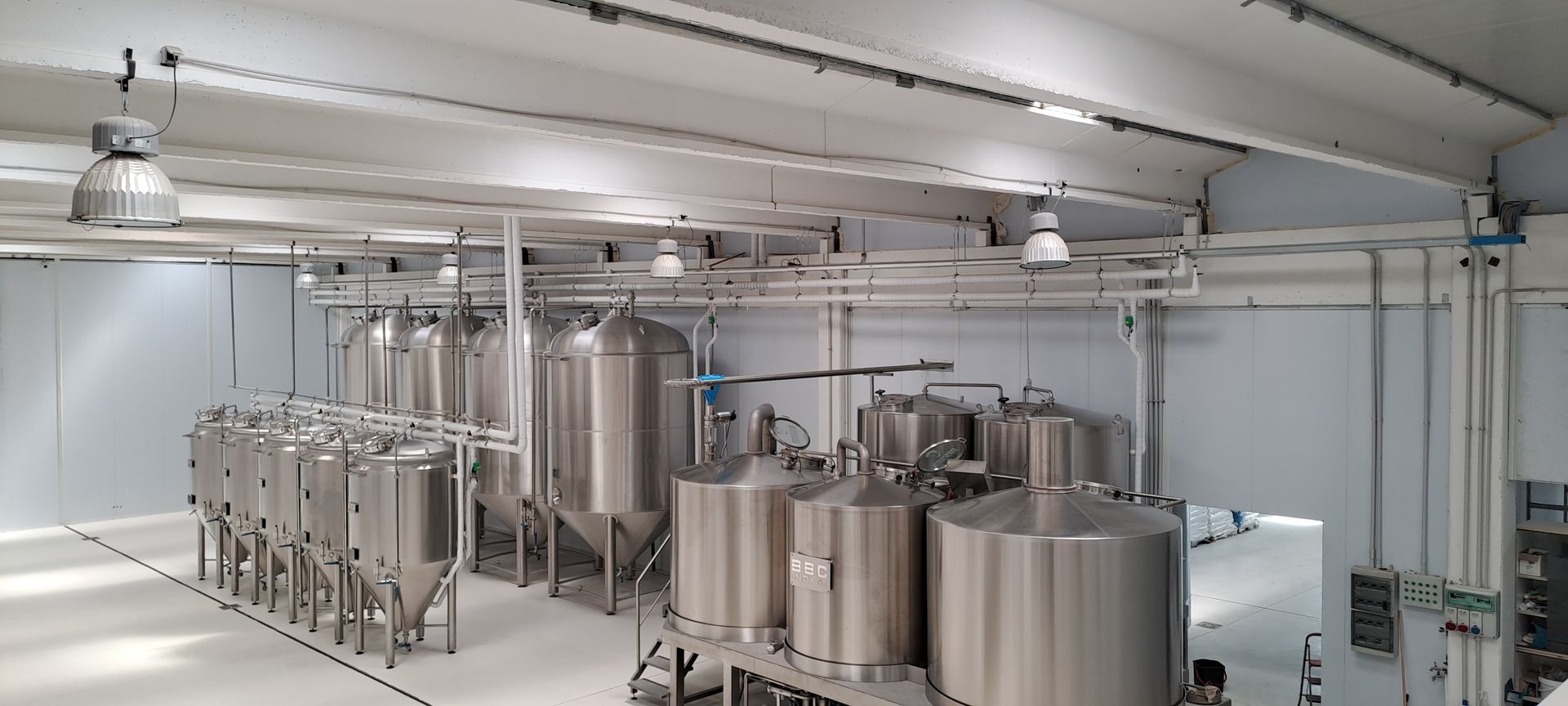 Impianto di produzione del Birrificio Bruno Ribadi