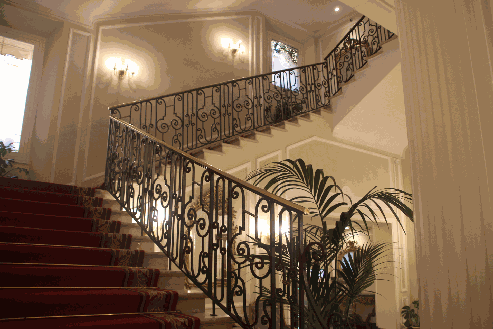 le scale dell’Hotel Baglioni