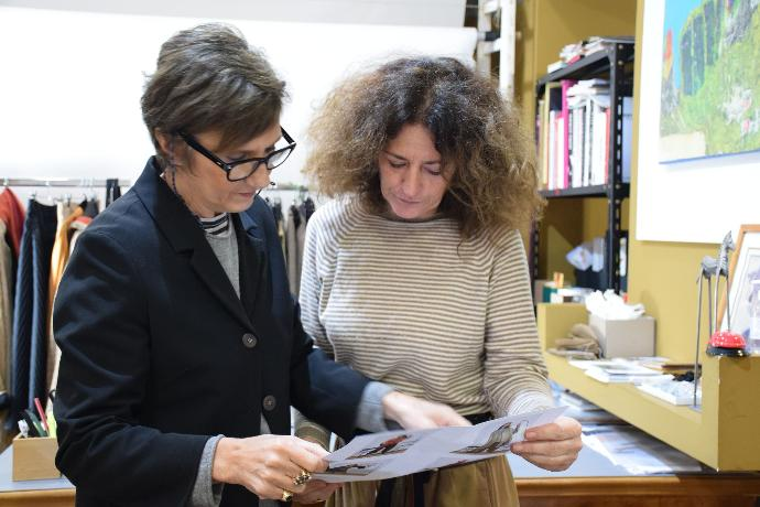 Daniela Vinciguerra e una collega dell'azienda Vuedu